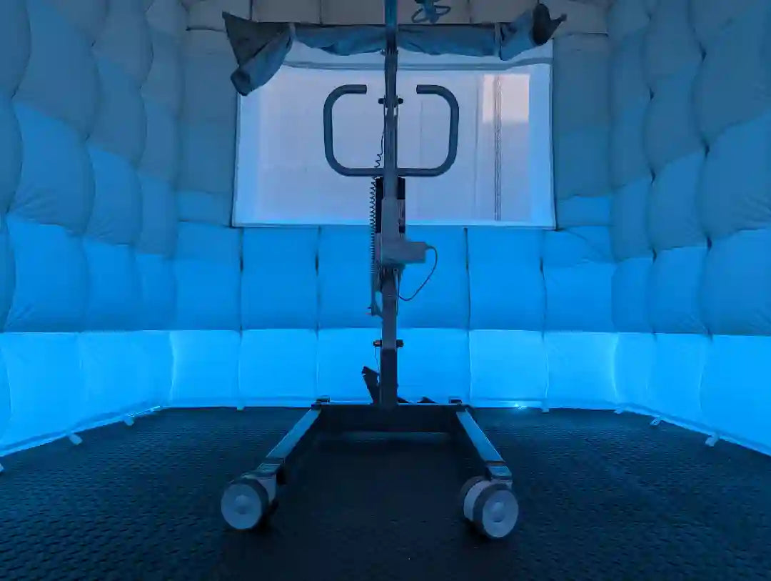 Relaxation therapy pods are convenient to install.
