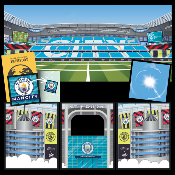 PODSgo Manchester Stadium-Themed Adventure Jacket Set by PODS Play, Interchangeable Inner & Outer Adventure Jackets, Transform Your PODSgo Into a New Adventure