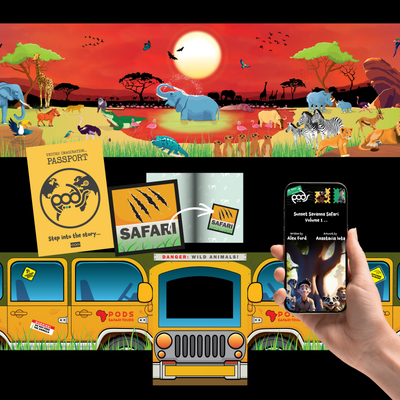 PODS Removable Jacket Sunset Savanna Safari