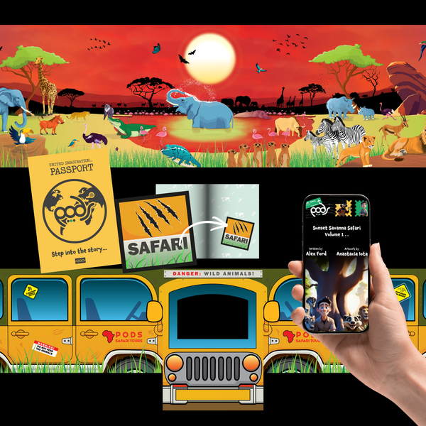 PODS Removable Jacket Sunset Savanna Safari