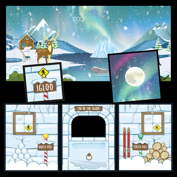 PODSgo Polar Ice Igloo Adventure Jacket Set by PODS Play, Interchangeable Inner & Outer Adventure Jackets, Transform Your PODSgo Into a New Adventure