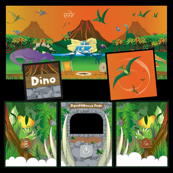 PODS PODSgo Walking with Dinosaurs Adventure Jacket Set Play, Interchangeable Inner & Outer Adventure Jackets, Transform Your PODSgo Into a New Adventure