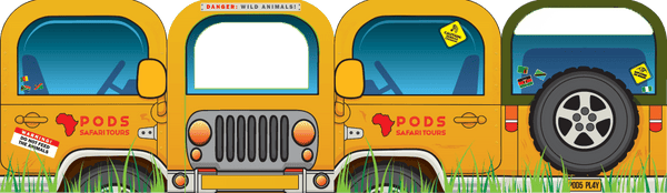 PODSpop Removable Jacket - Sunset Savanna Safari