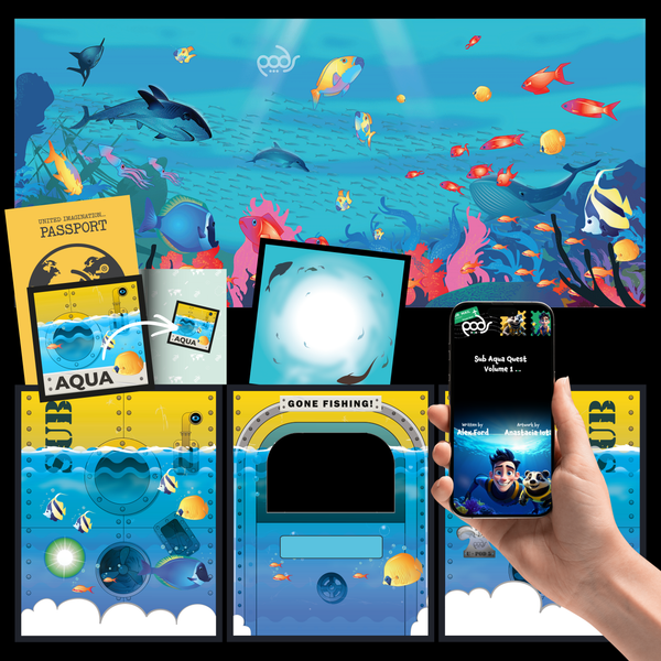 PODSgo Sub Aqua Quest Adventure Jacket Set by PODS Play, Interchangeable Inner & Outer Adventure Jackets, Transform Your PODSgo Into a New Adventure