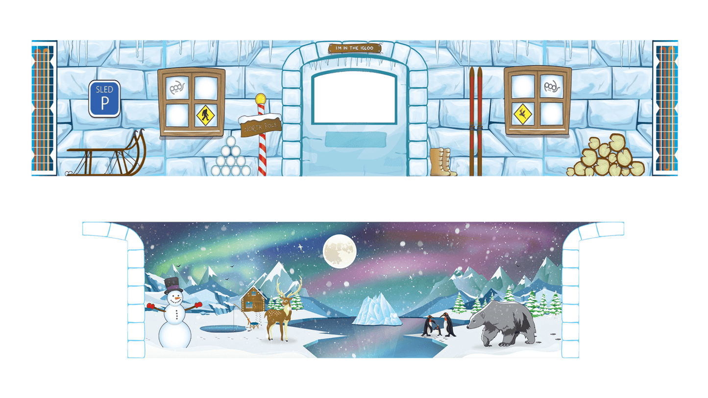 PODSmini Removable Theme: Polar Ice Igloo - PODS Playshop_name#