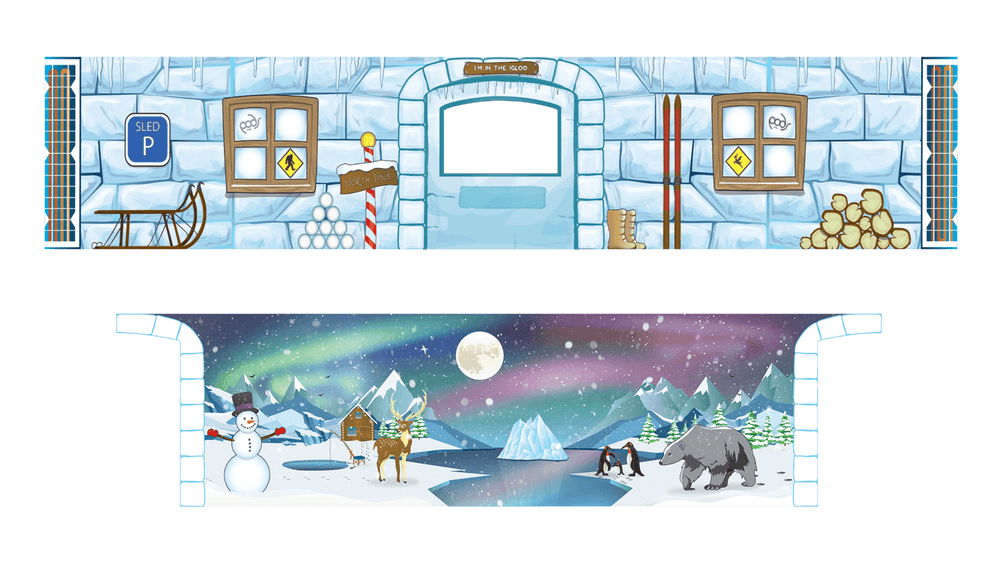 PODSmini Removable Theme: Polar Ice Igloo - PODS Playshop_name#